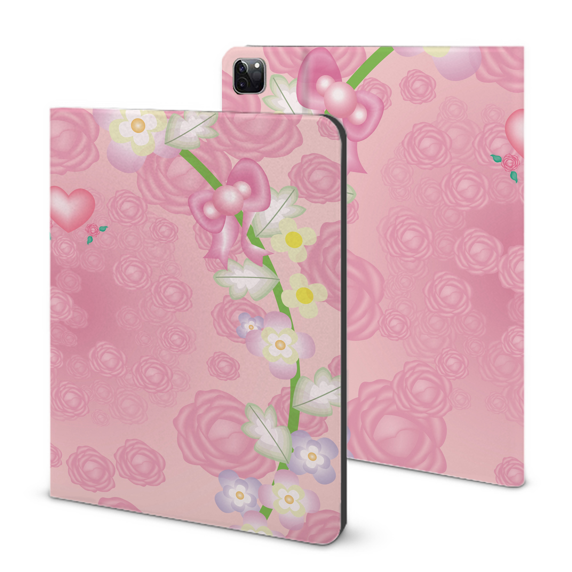 （画像用） Hello Kitty ハローキティ IPad ケース ブック型 PUレザー TPU 耐衝撃 軽量 薄型 ペン収納なし 全面保護 IPad 各モデル対応